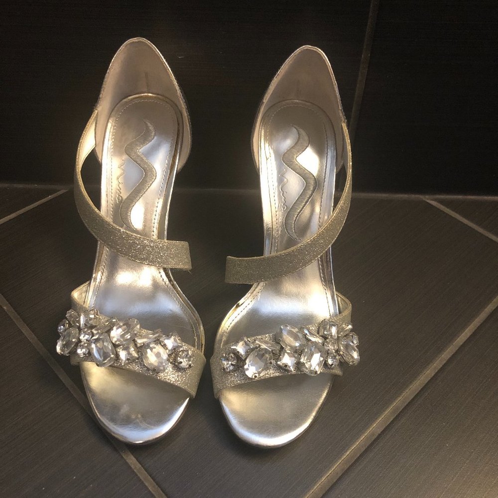✨🪩✨Embellished (Rhinestones) Heel Sandals by Nina Shoes